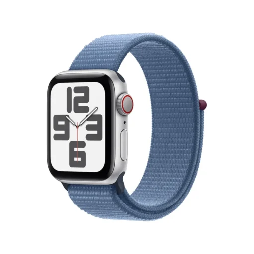 Apple Watch Series SE (2023) Cellular Aluminium 40mm silber (Sport Loop winterblau)