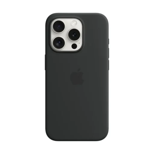 Apple Silicone Case für iPhone 15 Pro mit MagSafe black