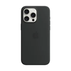 Apple Silicone Case für iPhone 15 Pro Max mit MagSafe black