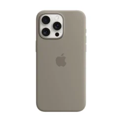 Apple Silicone Case für iPhone 15 Pro Max mit MagSafe clay