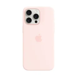 Apple Silicone Case für iPhone 15 Pro Max mit MagSafe light pink