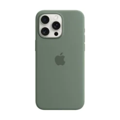 Apple Silicone Case für iPhone 15 Pro Max mit MagSafe cypress