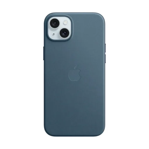 Apple FineWoven Case für iPhone 15 Plus mit MagSafe pacific blue