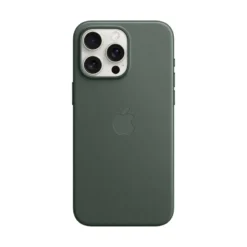 Apple FineWoven Case für iPhone 15 Pro Max mit MagSafe evergreen