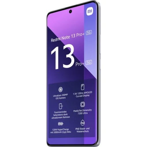 Xiaomi Redmi Note 13 Pro+ 5G 12/512GB Dual-SIM Smartphone aurora purple