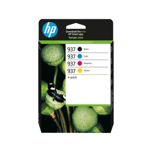 HP 937 / 6C400NE 4er-Pack Original Druckerpatrone Schwarz/Bunt CMYK Instant Ink