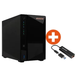 ASUSTOR AS3302T Drivestor 2 PRO NAS System 2-bay + AS-U2.5G2 - Netzwerkadapter