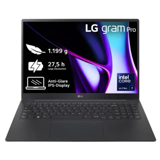 LG gram 16" Pro Core Ultra 7 155H 32GB/2TB SSD Win11 schwarz 16Z90SP-G.AD7BG