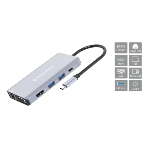 Conceptronic DONN20G 10-in-1 USB 3.2 Gen 1 Dockingstation