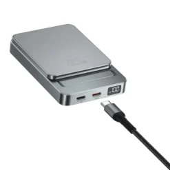 4smarts Wireless Powerbank OneStyle 5000mAh MagSafe - grau