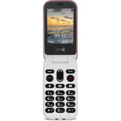 Doro 6040 Mobiltelefon rot-weiß