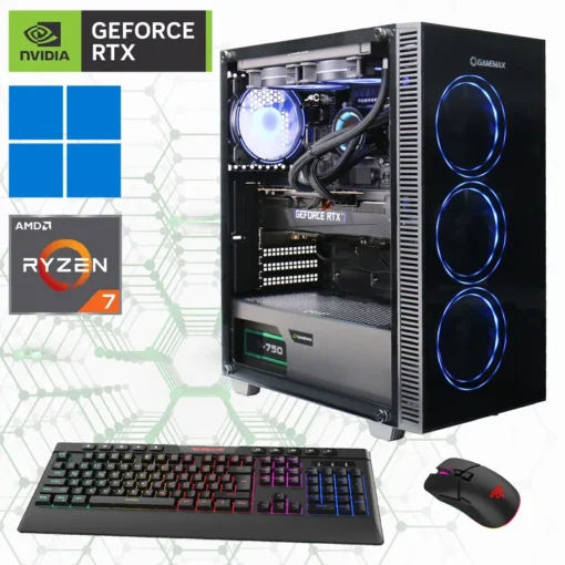 Hyrican Gamemax Draco XD 7249 R7-7700X 32GB/2TB SSD RTX4070 Super Win 11