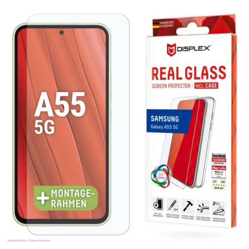 DISPLEX Real Glass + Case Samsung Galaxy A55 5G