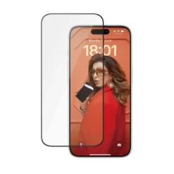 PanzerGlass Ceramic Protection für iPhone 15 Pro Ultra-Wide Fit mit EasyAligner